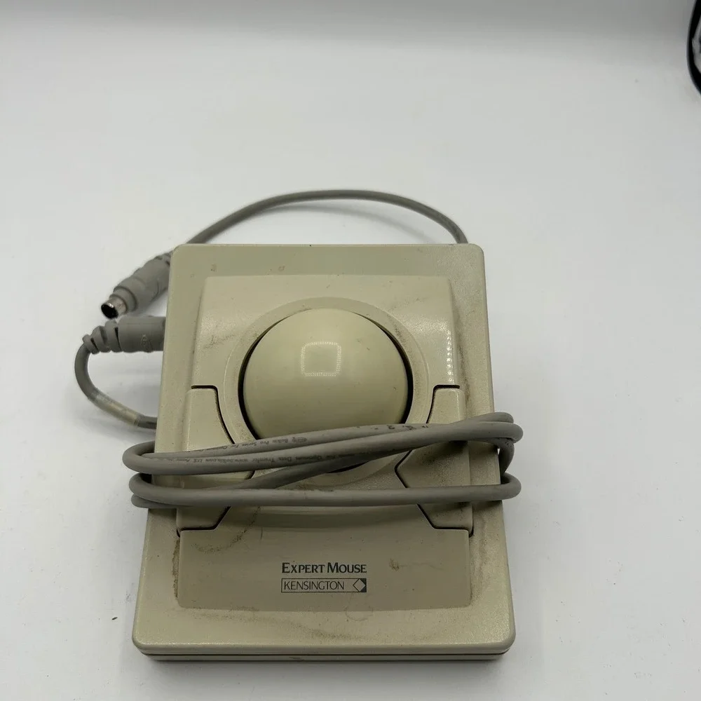 Kensington Expert Mouse Trackball Version 2.0 Vintage Computer Peripheral Beige